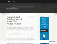 Tablet Screenshot of green4power.wordpress.com