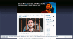 Desktop Screenshot of letrasjohnfrusciante.wordpress.com