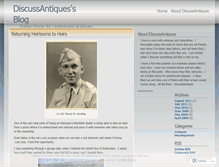 Tablet Screenshot of discussantiques.wordpress.com