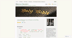 Desktop Screenshot of biblicalchiasmus.wordpress.com