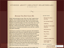 Tablet Screenshot of heartbreakstories.wordpress.com