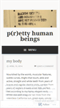 Mobile Screenshot of prettyhumanbeings.wordpress.com