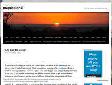 Tablet Screenshot of mapassion5.wordpress.com