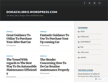 Tablet Screenshot of doraexlibris.wordpress.com