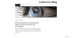 Desktop Screenshot of culturetas.wordpress.com