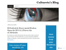 Tablet Screenshot of culturetas.wordpress.com