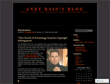 Tablet Screenshot of andybain.wordpress.com