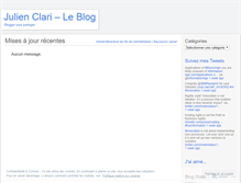 Tablet Screenshot of julienclari.wordpress.com