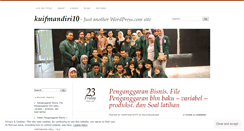 Desktop Screenshot of kuifmandiri10.wordpress.com