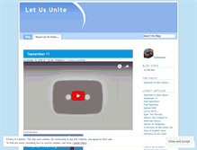 Tablet Screenshot of letusunite.wordpress.com