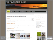 Tablet Screenshot of frazertown.wordpress.com