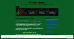 Desktop Screenshot of foliageconcepts.wordpress.com