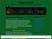 Tablet Screenshot of foliageconcepts.wordpress.com