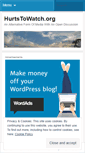 Mobile Screenshot of hurtstowatch.wordpress.com