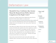 Tablet Screenshot of defamationlaw.wordpress.com