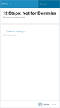 Mobile Screenshot of 12stepsfordummies.wordpress.com