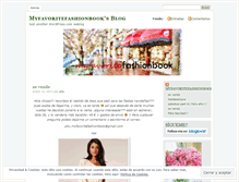 Tablet Screenshot of myfavoritefashionbook.wordpress.com