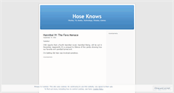 Desktop Screenshot of hoseknows.wordpress.com