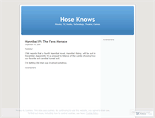 Tablet Screenshot of hoseknows.wordpress.com