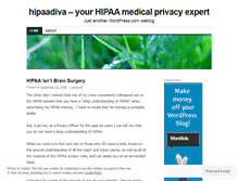 Tablet Screenshot of hipaadiva.wordpress.com