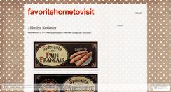 Desktop Screenshot of favoritehometovisit.wordpress.com