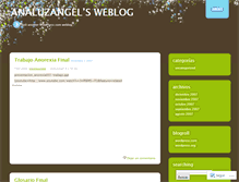Tablet Screenshot of analuzangel.wordpress.com