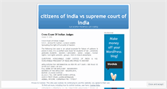 Desktop Screenshot of indiancitizen.wordpress.com