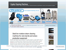 Tablet Screenshot of duplexcleaningmachines.wordpress.com