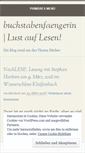 Mobile Screenshot of buchstabenfaengerin.wordpress.com