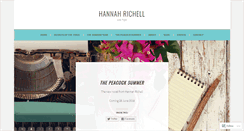 Desktop Screenshot of hannahrichell.wordpress.com