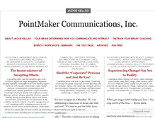 Tablet Screenshot of pointmakercommunications.wordpress.com