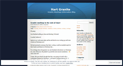 Desktop Screenshot of hartgranite.wordpress.com