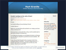 Tablet Screenshot of hartgranite.wordpress.com