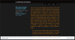 Desktop Screenshot of labibliotecadelnautilus.wordpress.com