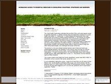 Tablet Screenshot of accesstomedicineseminar.wordpress.com