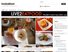 Tablet Screenshot of live2eatfood.wordpress.com