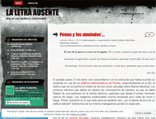 Tablet Screenshot of laletraausente.wordpress.com