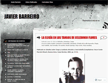 Tablet Screenshot of javierbarreiro.wordpress.com