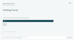 Desktop Screenshot of glanzphotoworks.wordpress.com