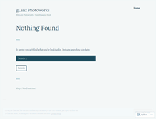 Tablet Screenshot of glanzphotoworks.wordpress.com