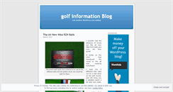Desktop Screenshot of golfinfoguy.wordpress.com