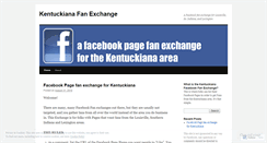 Desktop Screenshot of kyfanexchange.wordpress.com