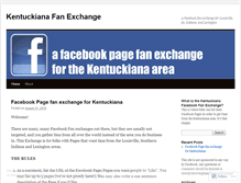 Tablet Screenshot of kyfanexchange.wordpress.com