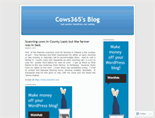 Tablet Screenshot of cows365.wordpress.com