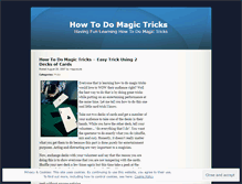 Tablet Screenshot of howtodomagictricks.wordpress.com