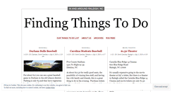 Desktop Screenshot of findingthingstodo.wordpress.com