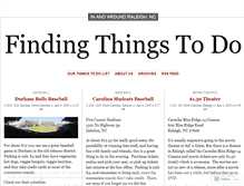 Tablet Screenshot of findingthingstodo.wordpress.com