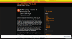 Desktop Screenshot of gladiator07.wordpress.com