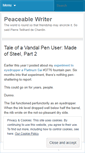 Mobile Screenshot of peaceablewriter.wordpress.com