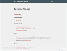 Tablet Screenshot of peaceablewriter.wordpress.com
